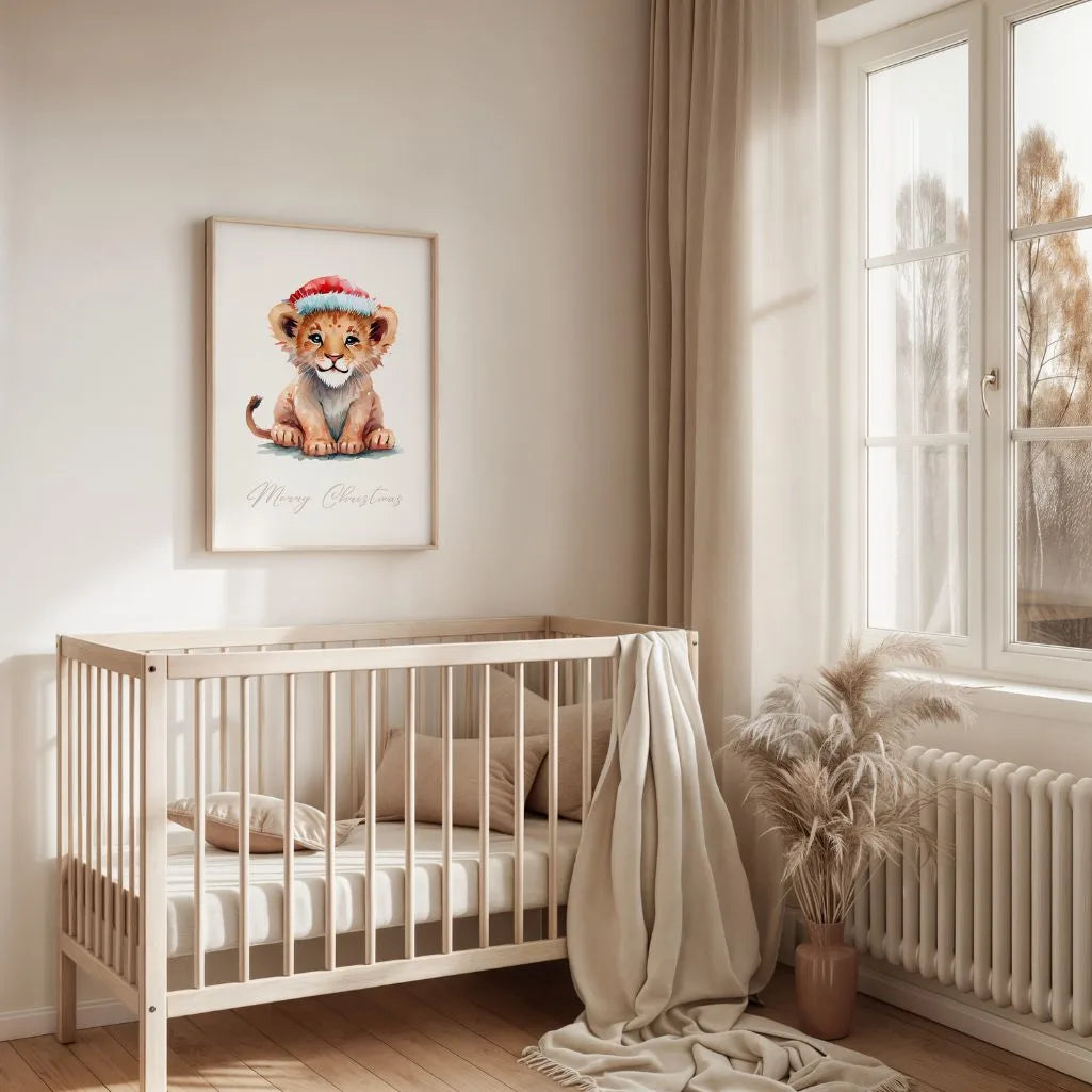 Christmas Lion Poster