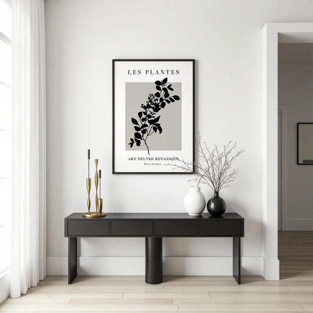 Noir Branch Botanical Poster