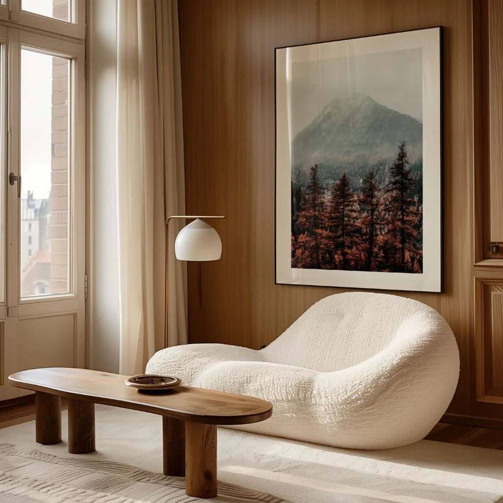 Misty Mountain Landscape Poster