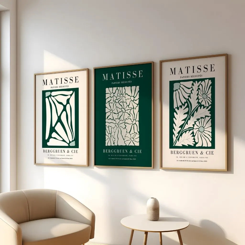 Matisse Botanical Flowers – Set of 3 Posters