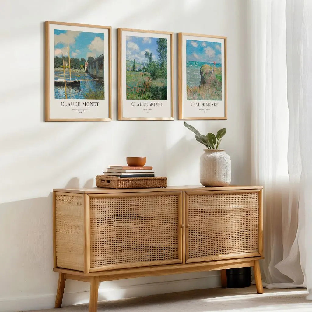 Claude Monet Paintings – Set of 3 Posters