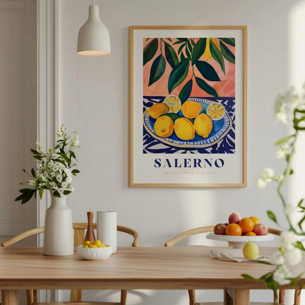 Salerno Lemon Plate Poster