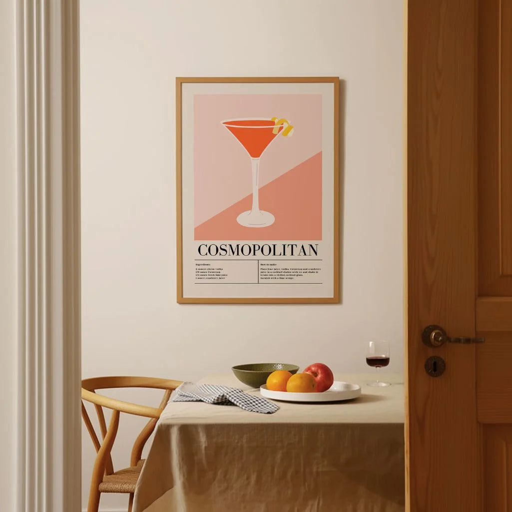 Cosmopolitan Cocktail Poster