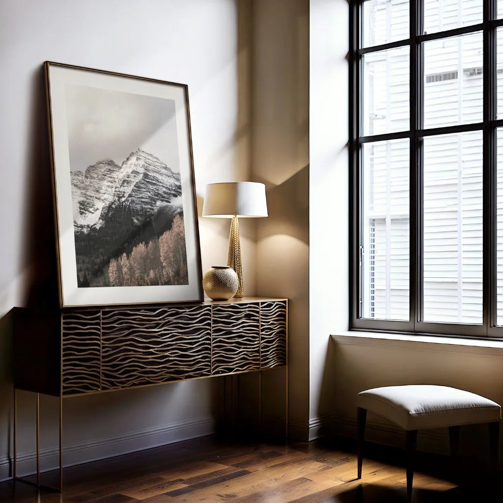 Snowy Mountain Peak Poster