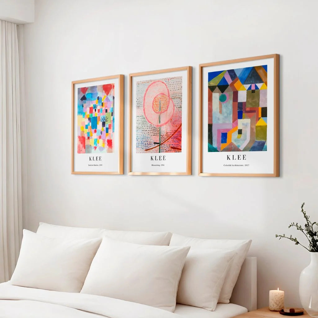 Paul Klee Gardens & Architecture – Set of 3 Posters