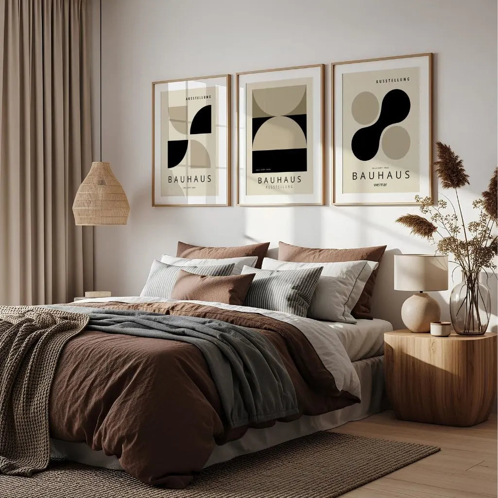 Bauhaus Weimar Plane Rhythm Set of 3 Posters