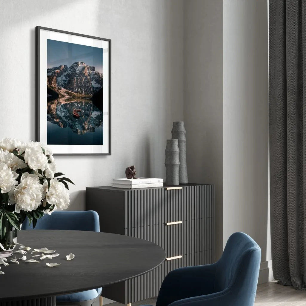 Mountain Lake at Dusk Poster