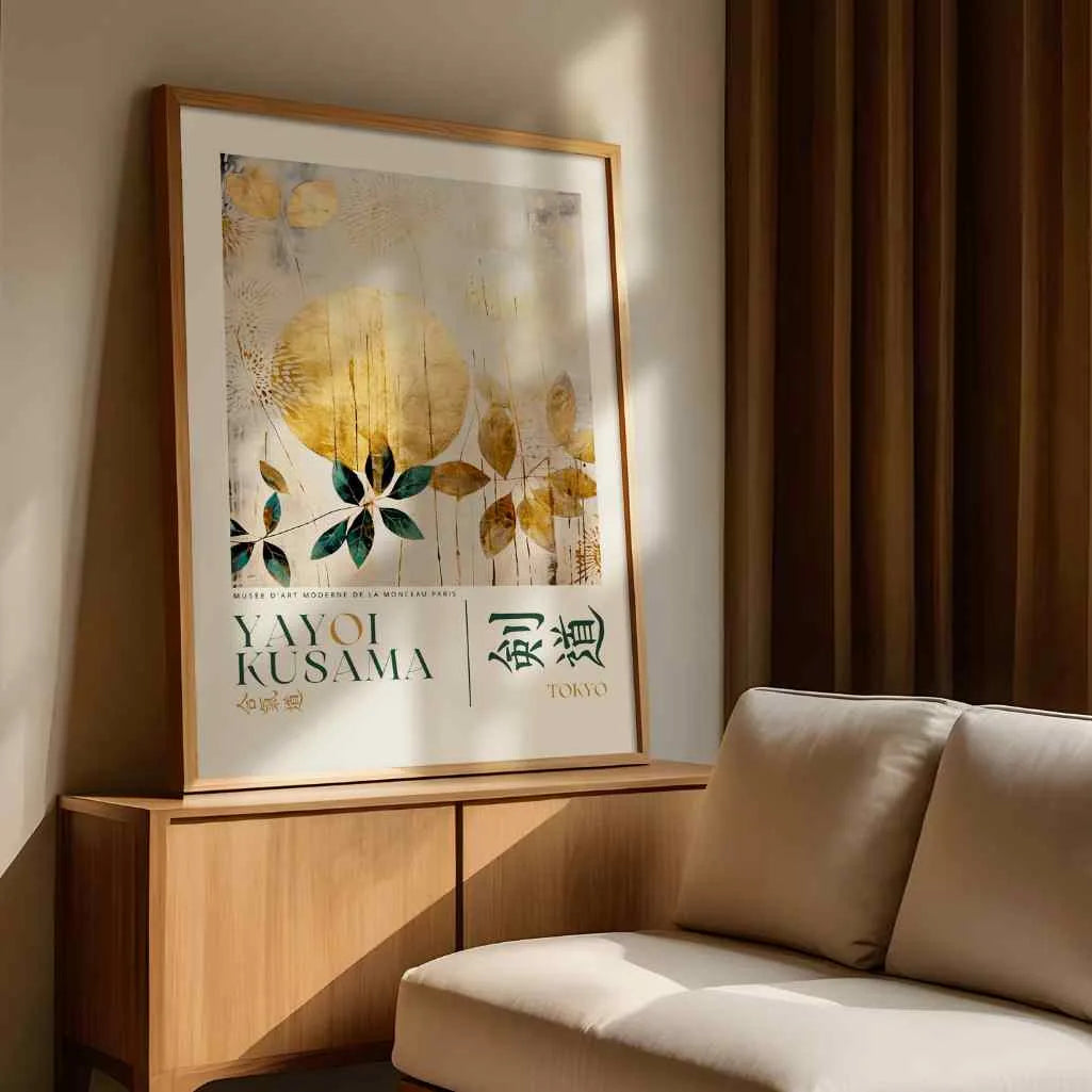 Yayoi Kusama Gold Elements Poster