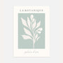  abstraktes botanisches zweig poster grün beige moderne minimalistische wandkunst