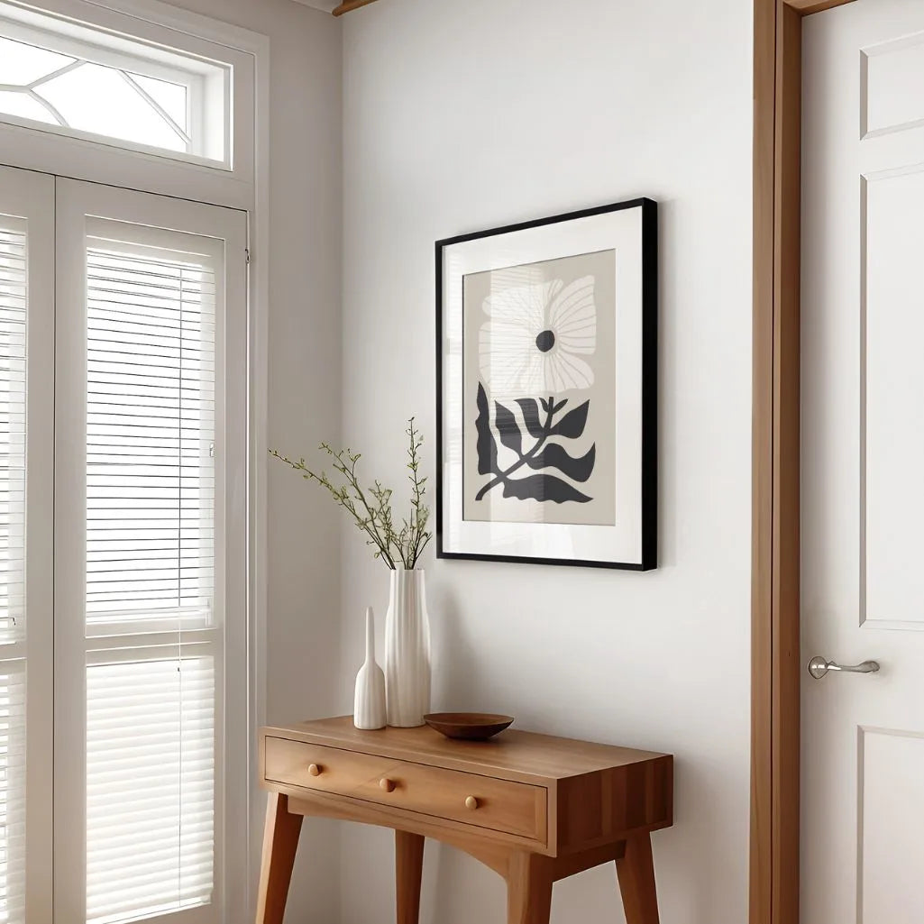 abstraktes blumen poster gallery wall moderne minimalistische wandkunst