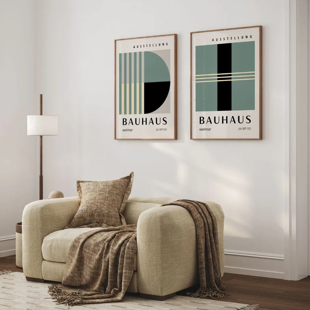 bauhaus poster living room decor