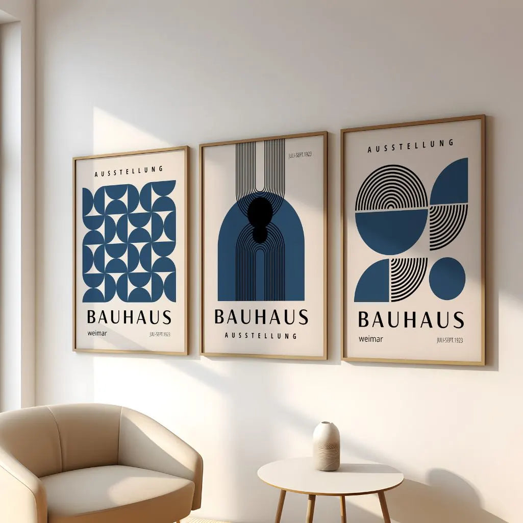 Bauhaus Set of 3 Wall Art Prints