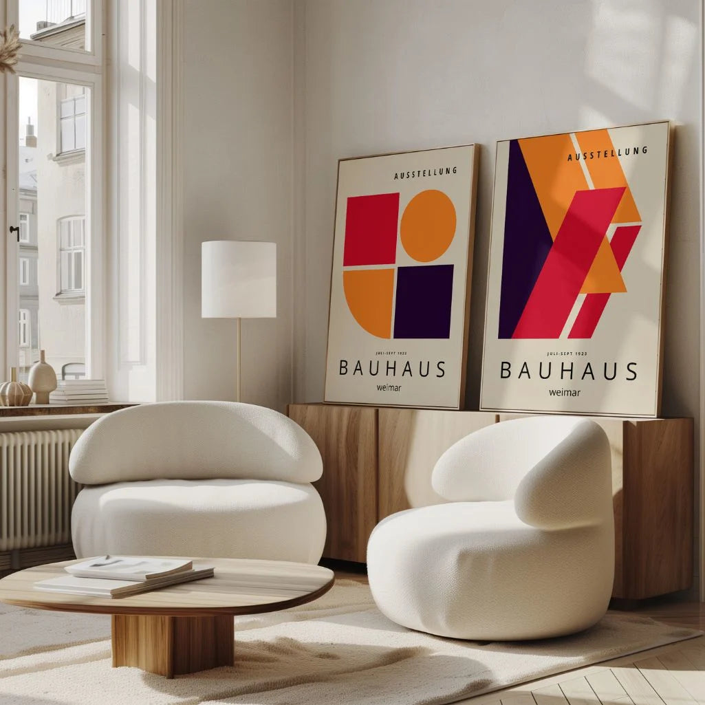 Bauhaus Set of 2 Wall Art Prints