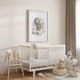 bear on a cloud balloons poster kids gallery wall