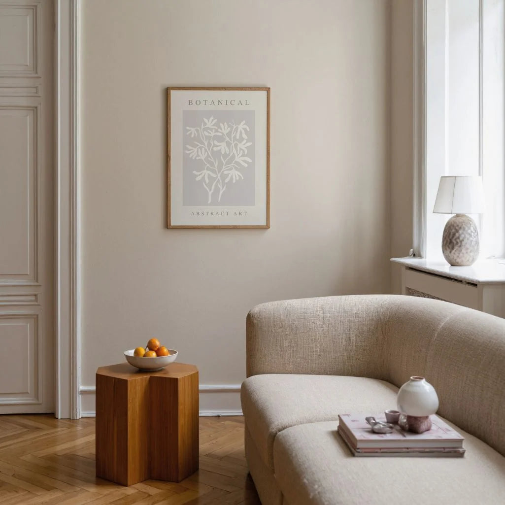 botanical abstract poster living room decor