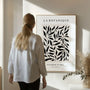 botanical pattern poster gallery wall modern minimalist decor