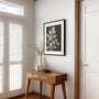 botanical branch poster living room dark wall decor