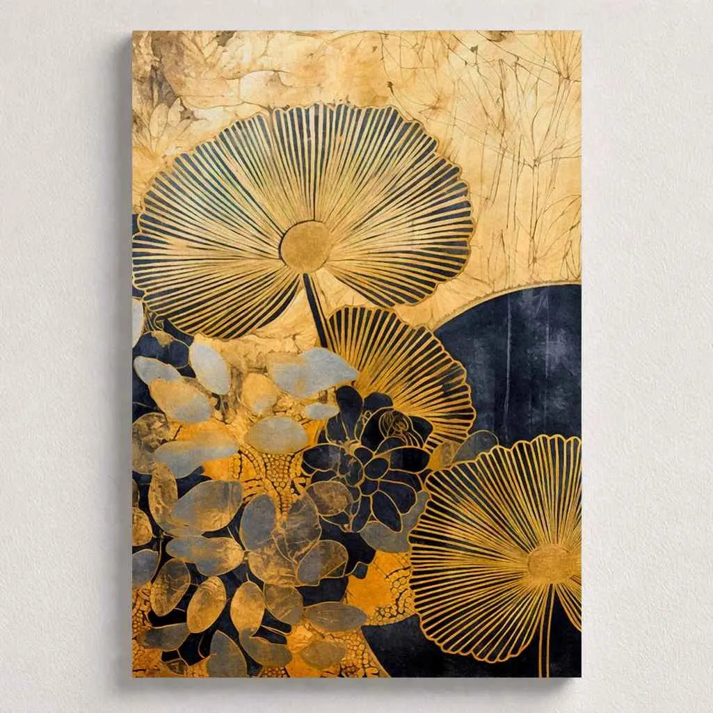 Canvas Print – Gold Botanical Art