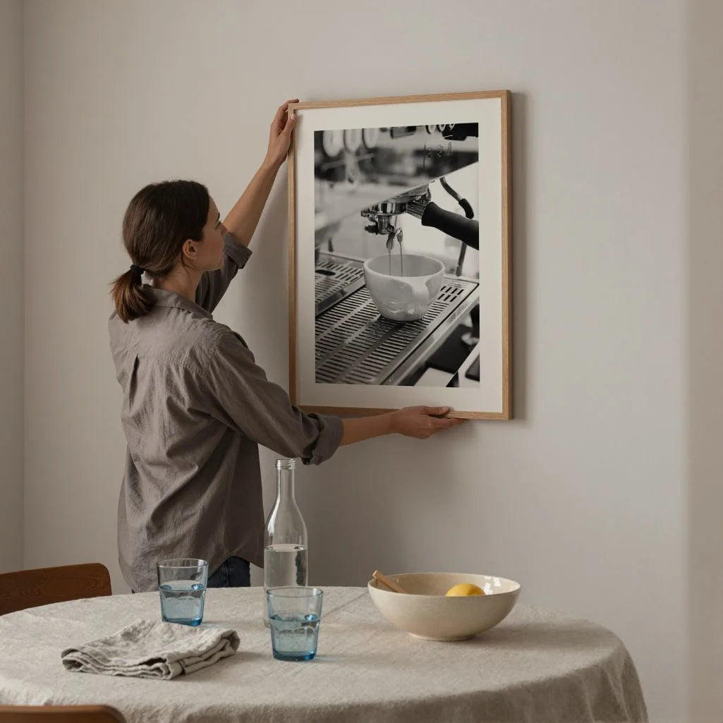 coffee machine wall art kitchen decor