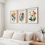 flower market poster set wall art for interior design
