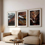 Dramatic canyon river mountain wall art set adventure nature posters