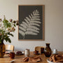 fern poster gallery wall dark neutral decor