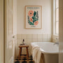 flower market paris poster living room vintage floral decor