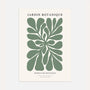 jardin botanique green poster botanical wall art