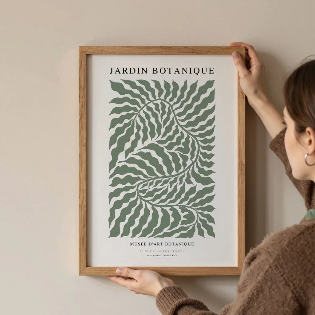 jardin botanique poster living room botanical decor