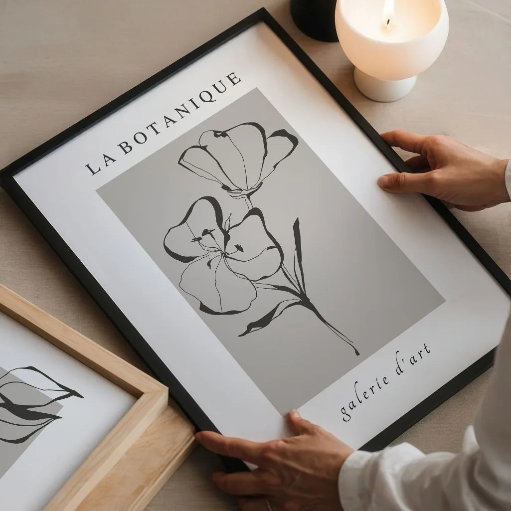 la botanique flower poster bedroom minimalist wall art