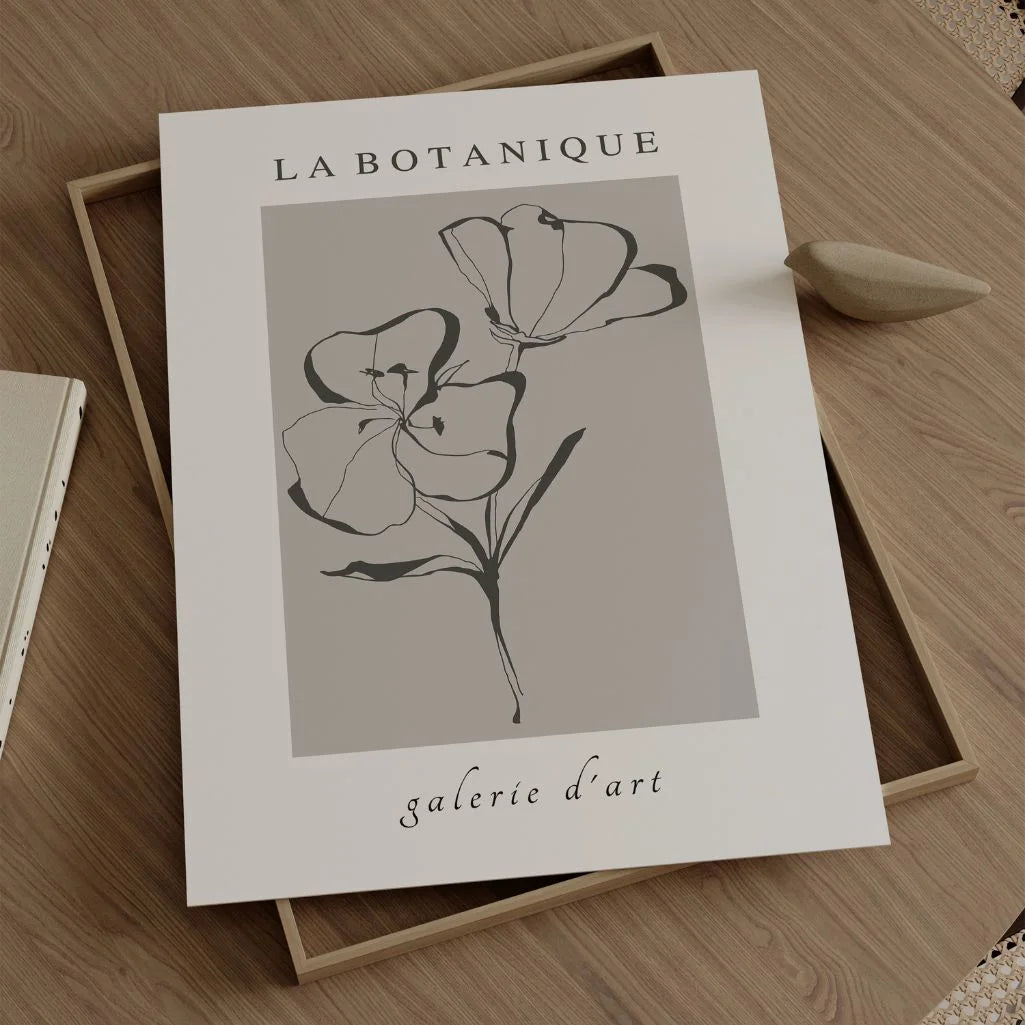 la botanique flower poster gallery wall botanical set