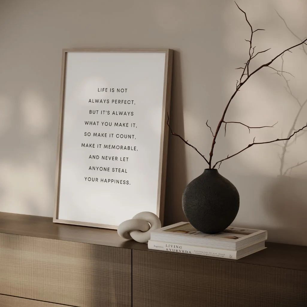 motivational quote poster home office wall art