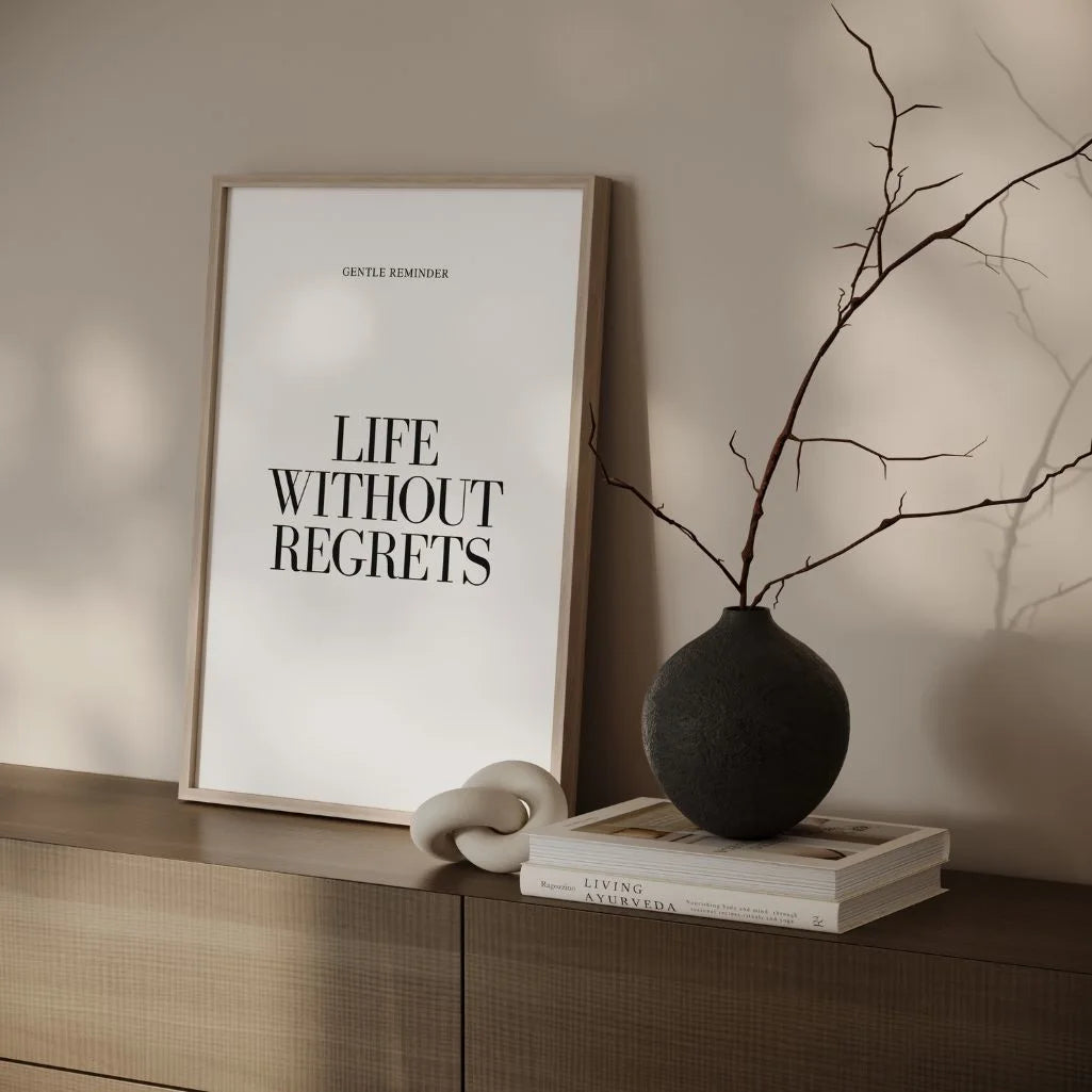 black white quote poster bedroom decor
