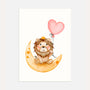 lion on the moon poster kids wall art