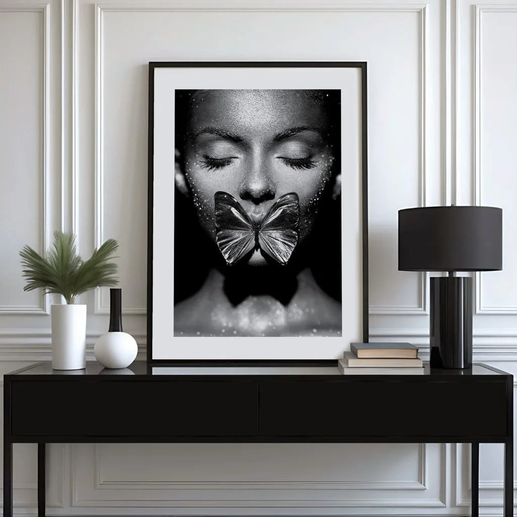 Luxury fashion portrait poster set of 3 editorial style art