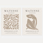 matisse beige cut out poster set of 2 minimalist wall art