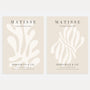 matisse beige forms poster set wall art