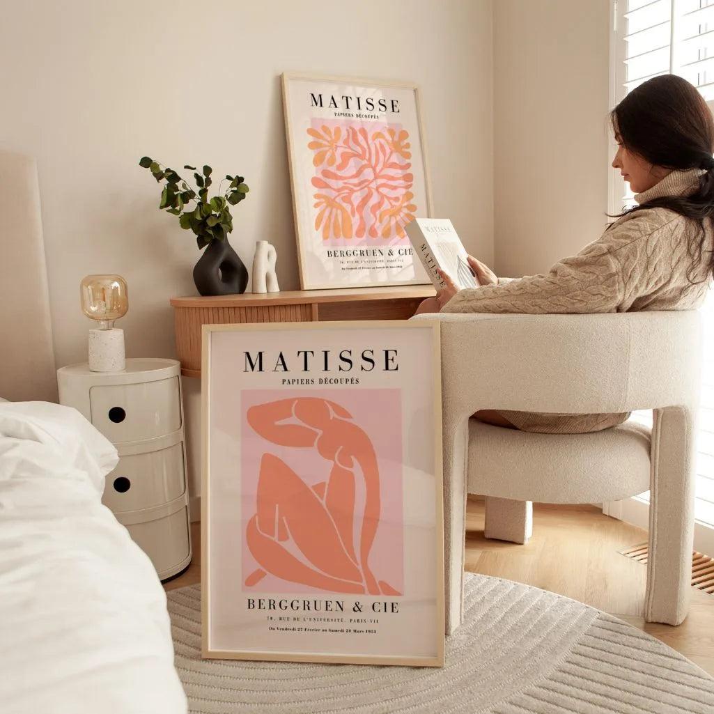 matisse pastel wall art living room decor