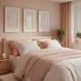 beige leaf poster set wall art for bedroom