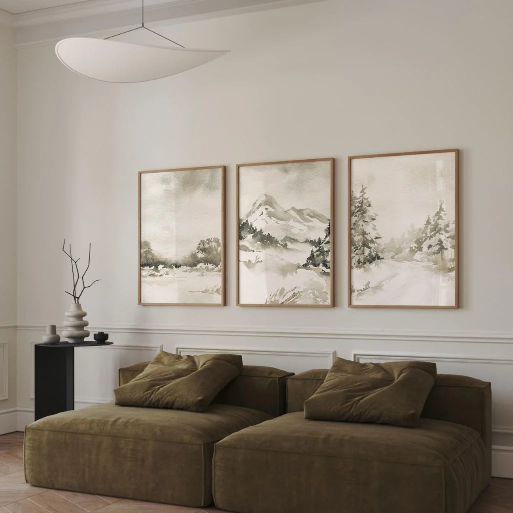 nature landscape poster set wall art for living room