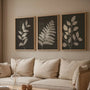 minimalist leaf poster set wall art for bedroom decor