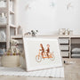 monkeys tandem bike poster nursery wall decor