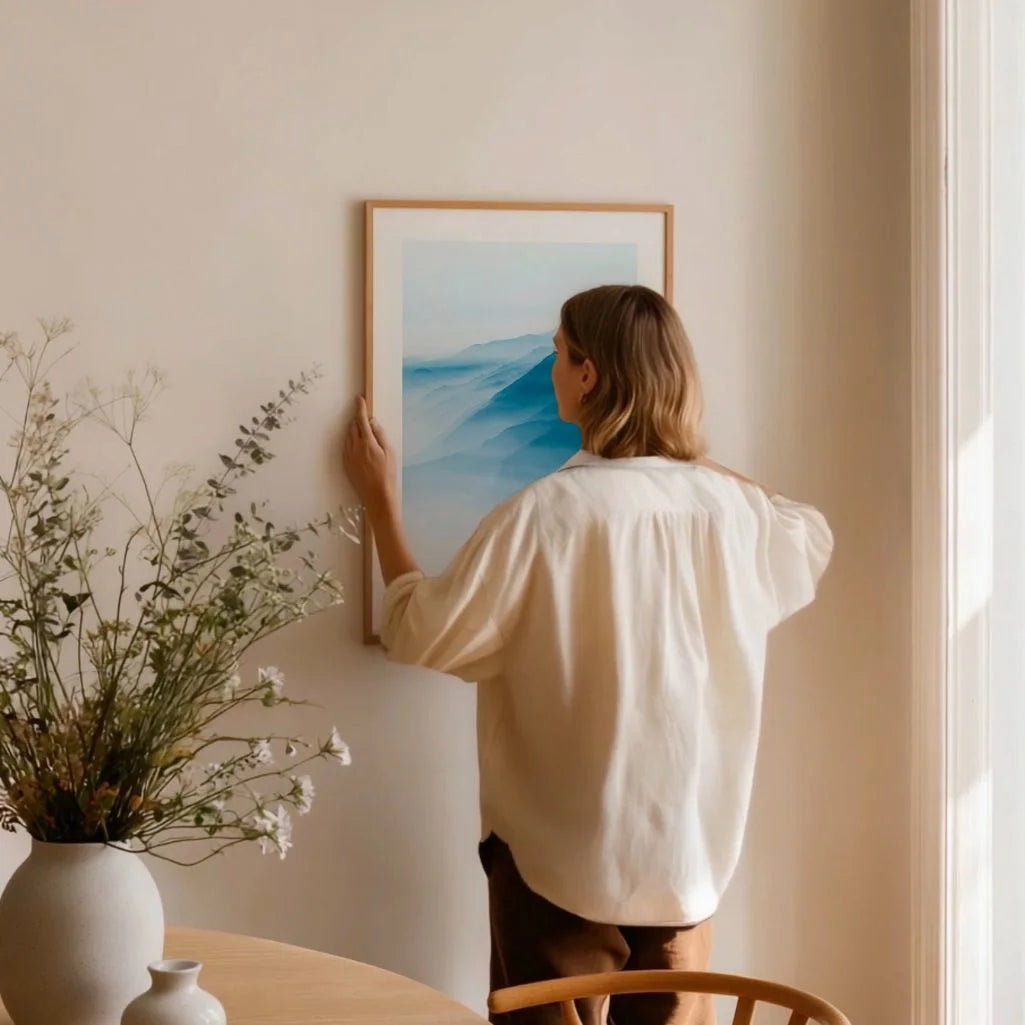 mountain mist poster mountain ridges detail