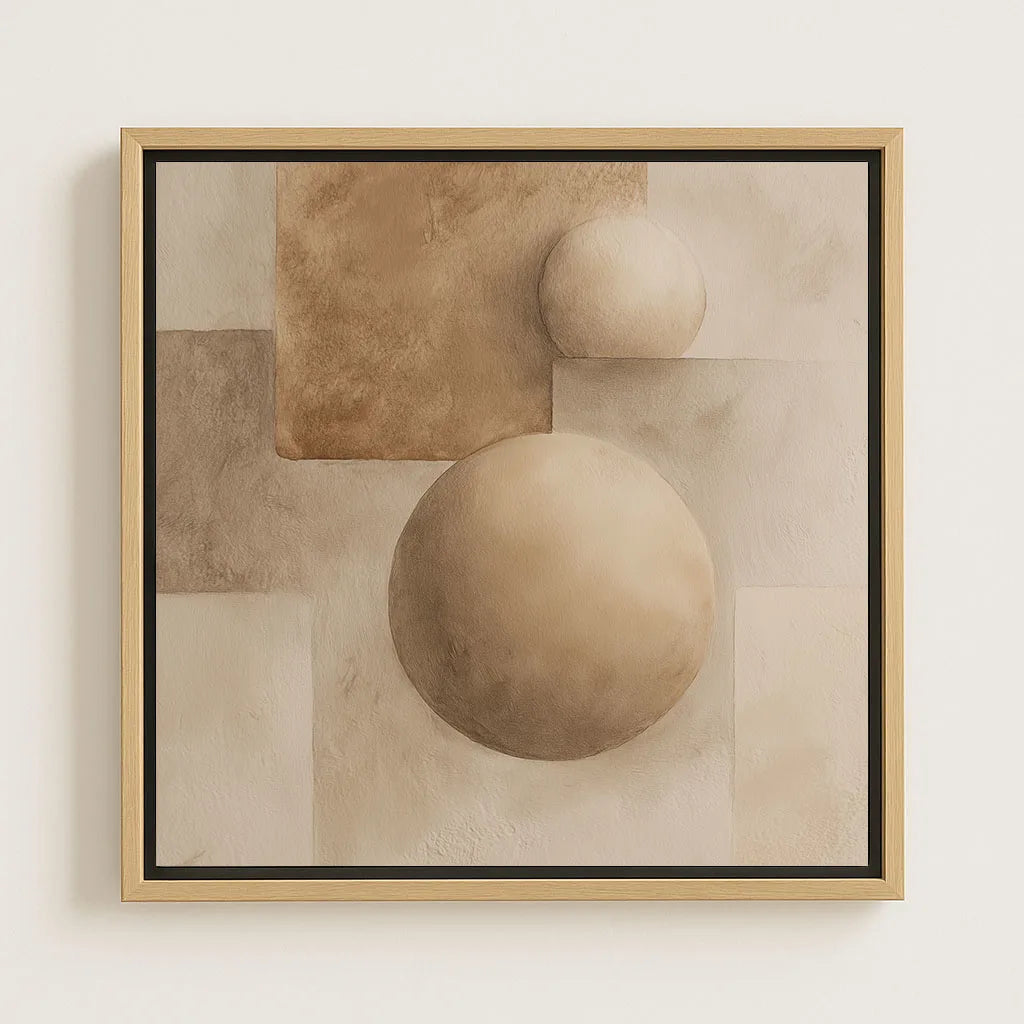 Framed Canvas Print Geometric Harmony