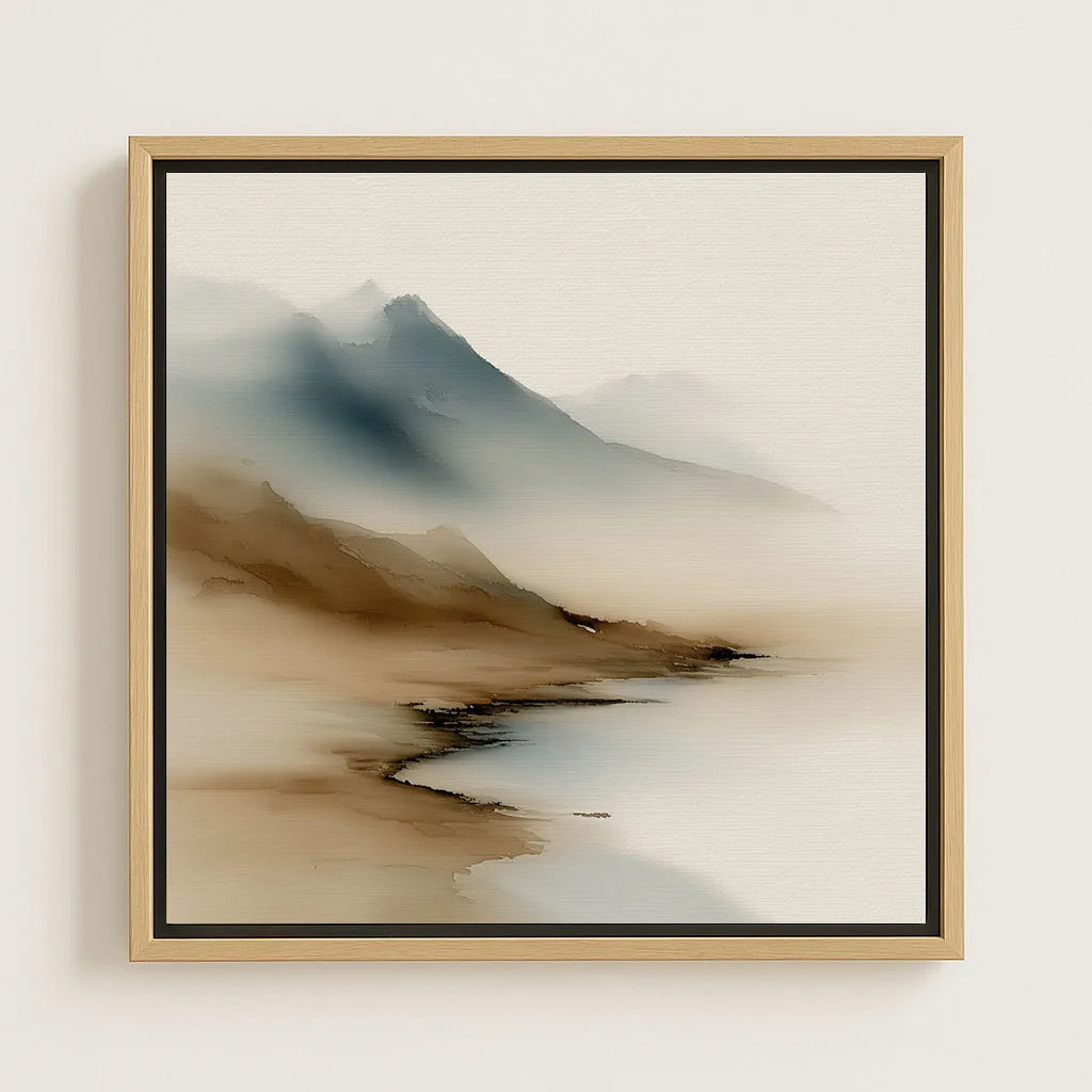 Framed Canvas Print Mountain Silence