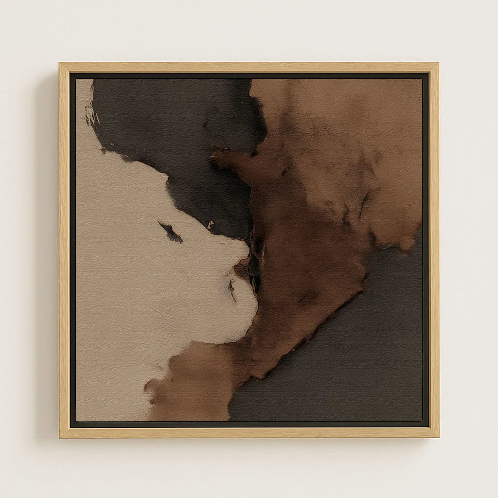 Framed Canvas Print Dark Abstract