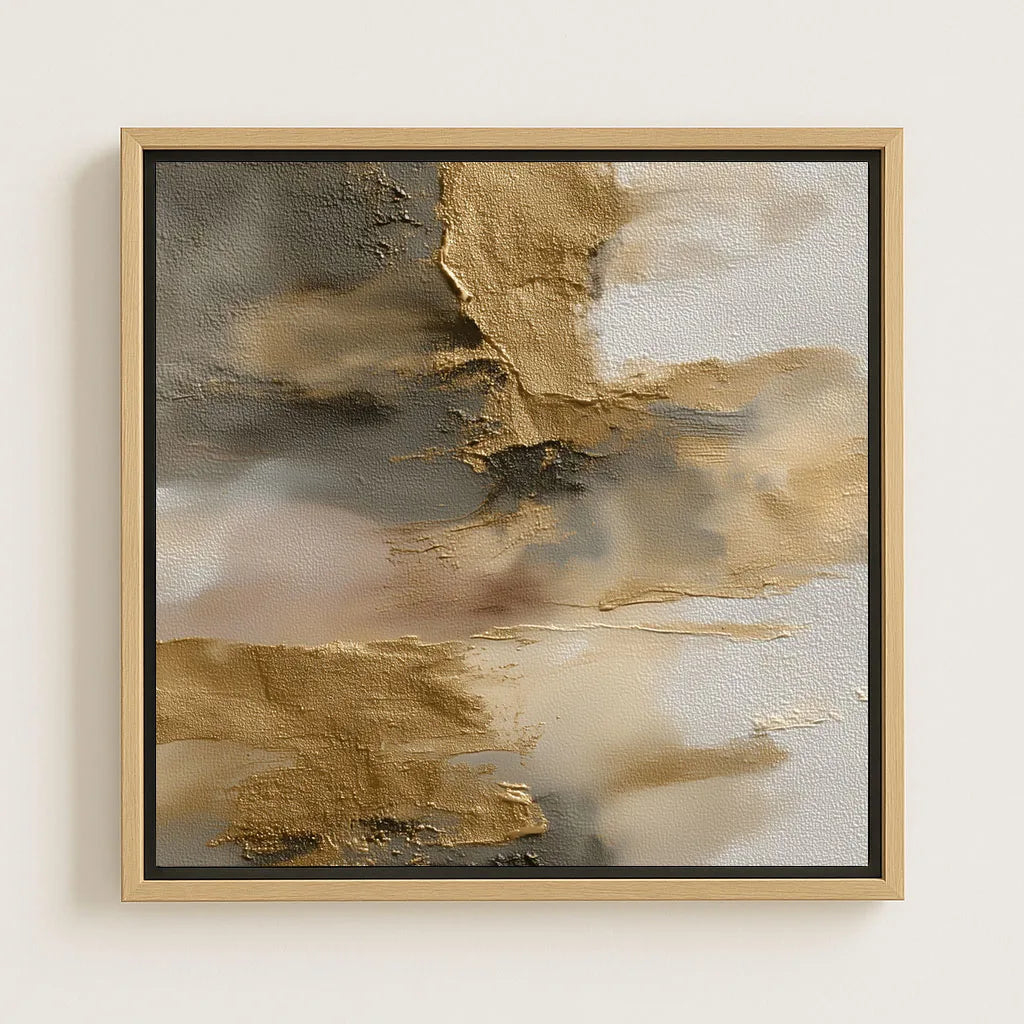 Framed Canvas Print Golden Reflections