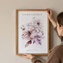 pastel floral bouquet poster gallery wall modern romantic decor