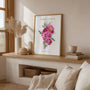 pink peony bouquet poster gallery wall shabby chic decor