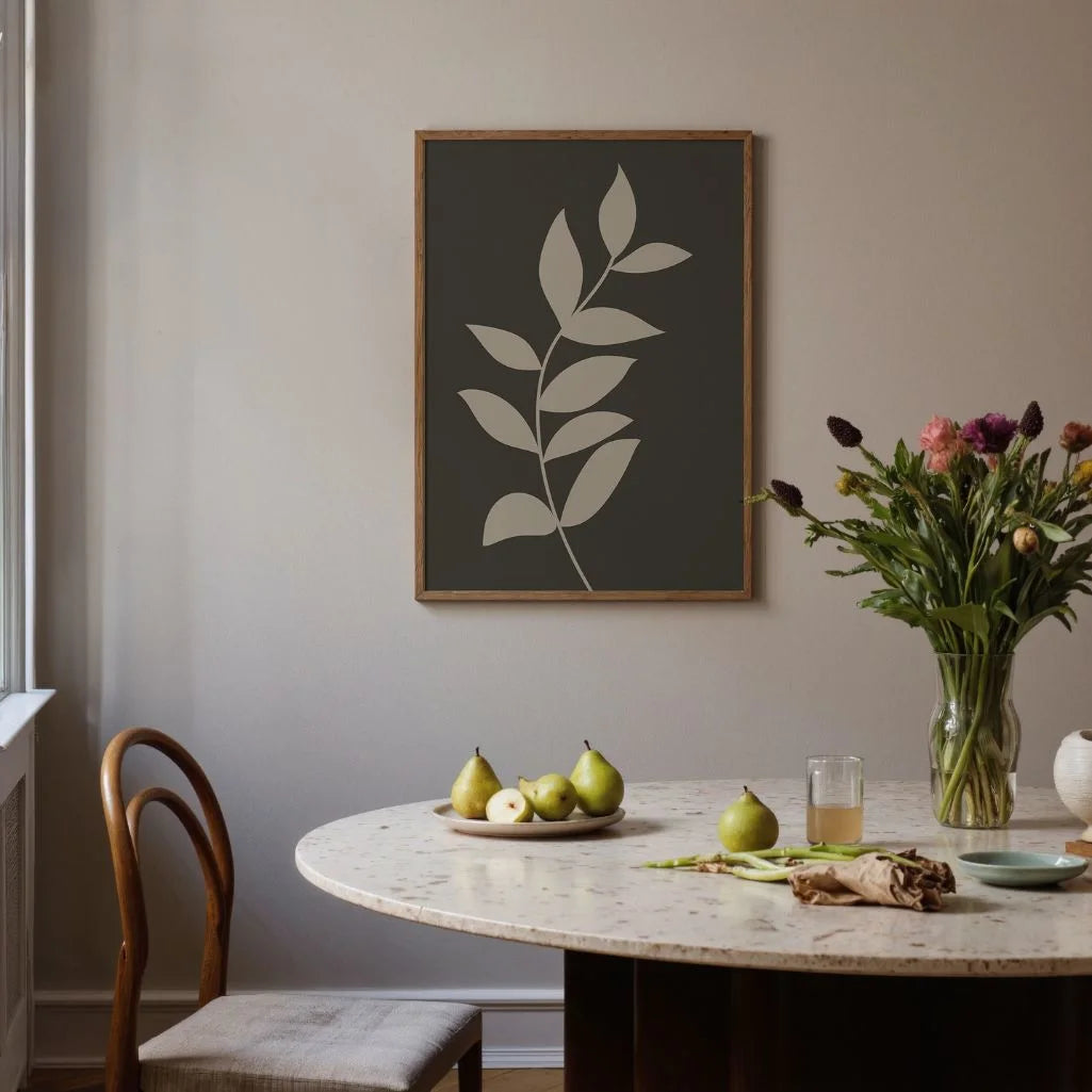 thin branch poster bedroom minimalist decor